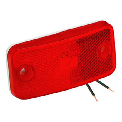 Picture of Bargman 178 Series Red 3-7/8"x1-7/8"x3/4" Side Marker Light 34-17-808 18-0597                                                