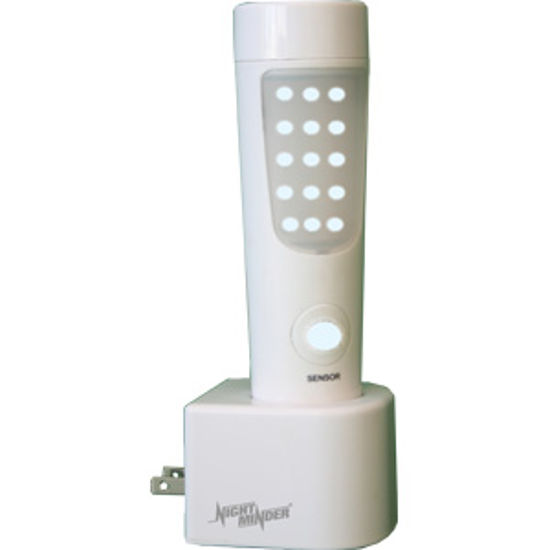 Picture of Minder NightMinder (R) White Motion Activated LED Light w/ Switch NM-MOTION-002 18-0602                                      