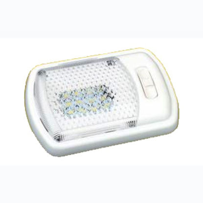 Picture of Thin-Lite  White w/ Clear Lens Single LED Dome Light DIST-LED311-1 18-0658                                                   
