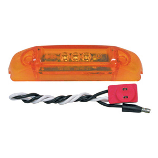 Picture of Peterson Mfg.  Amber Clearance LED Side Marker Light V160KA 18-0670                                                          