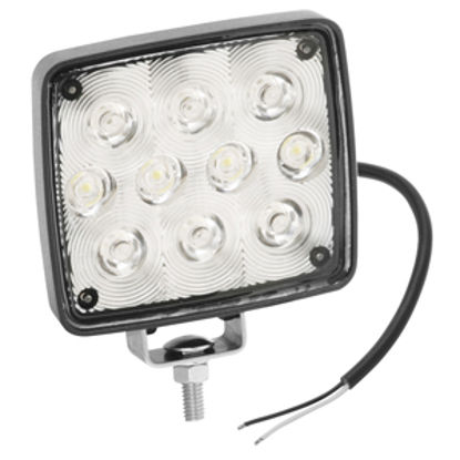 Picture of Bargman  4" x 4" x 1-1/2" Rectangular 10W LED Work Light w/Aluminum Housing 54209-002 18-0691                                