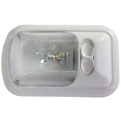 Picture of Arcon  White w/Clear Lens Single Euro Style Dome Light 18122 18-0782                                                         