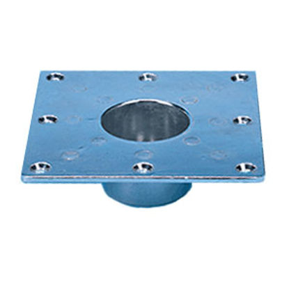 Picture of CP Products  5.94"L x 5.94"W Square Recessed Flush Mount Table Leg Base 48733 18-0795                                        