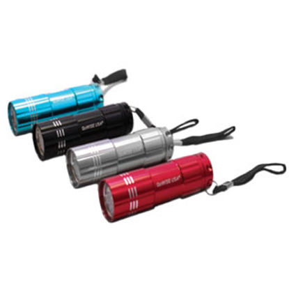 Picture of Green LongLife GoWISEUSA (R) Red/Blue/Silver/Black LED Battery Operated Flashlight GW29002 18-0944                           