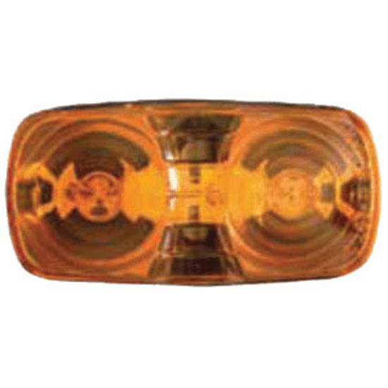 Picture of Optronics  Amber 4-1/16"L x 2-1/8"W x 1-1/8"D Clearance/ Side Marker Light MC42AS 18-1007                                    