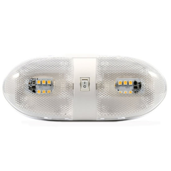 Picture of Camco  Clear Lens Double LED Dome Light 41321 18-1054                                                                        