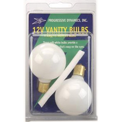 Picture of Progressive Dynamic  2-Pack White Lavatory Vanity Light Bulb PD303 18-1133                                                   