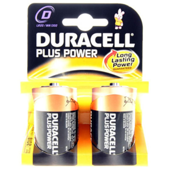 Picture of Duracell  2-Pack D-Type; Alkaline Battery DURD 18-1255                                                                       