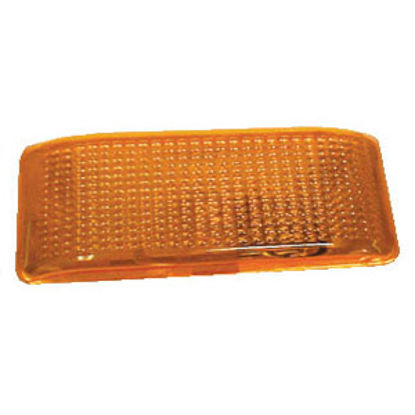 Picture of Optronics  10-Pack Amber Flat Rectangular Lens For RVPL1/3 Series Porch Light APL1ABP 18-1306                                