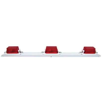 Picture of Peterson Mfg.  Red 16-1/2" x 1" x 1-3/8" Identification Bar Side Marker Light V107-3R 18-1406                                