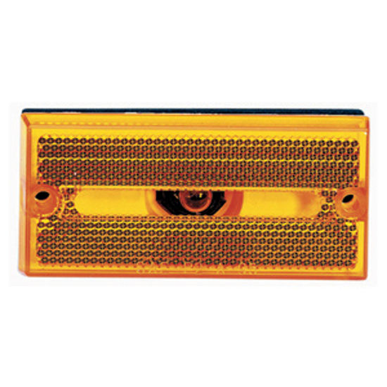 Picture of Peterson Mfg.  Amber 3.86"L x 1.8"H x 0.4"D Clearance Side Marker Light V132A 18-1411                                        