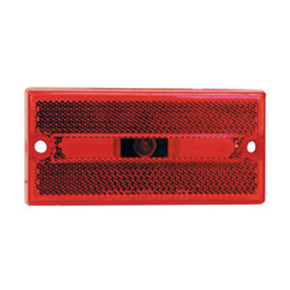 Picture of Peterson Mfg.  Red 3.86"L x 1.8"H x 0.4"D Clearance Side Marker Light V132R 18-1412                                          