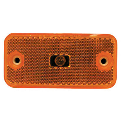 Picture of Peterson Mfg.  Amber 3.875"L x 1.875"W x 0.813"D Clearance Side Marker Light V2548A 18-1427                                  