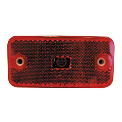 Picture of Peterson Mfg.  Red 3.875"L x 1.875"W x 0.813"D Clearance Side Marker Light V2548R 18-1428                                    