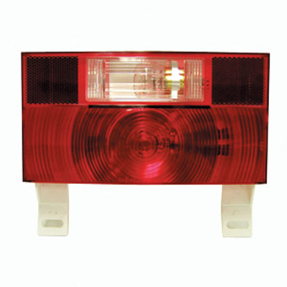 Picture of Peterson Mfg.  Red 8-9/16"x7-1/4" Stop/ Turn/ Tail Light V25914 18-1440                                                      