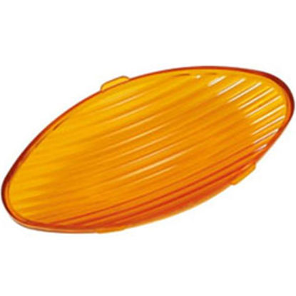 Picture of Green LongLife  Amber Oval Lens For Ming's Mark Porch Light 9090126 18-1452                                                  