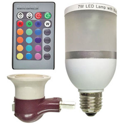 Picture of Diamond Group  120V/40W Multi Color LED Bluetooth Speaker Bulb w/ Remote H11001 18-1481                                      