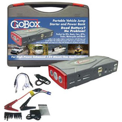 Picture of Diamond Group GoBox (TM) 600A Battery Jump Starter w/LED Lights H11500 18-1483                                               