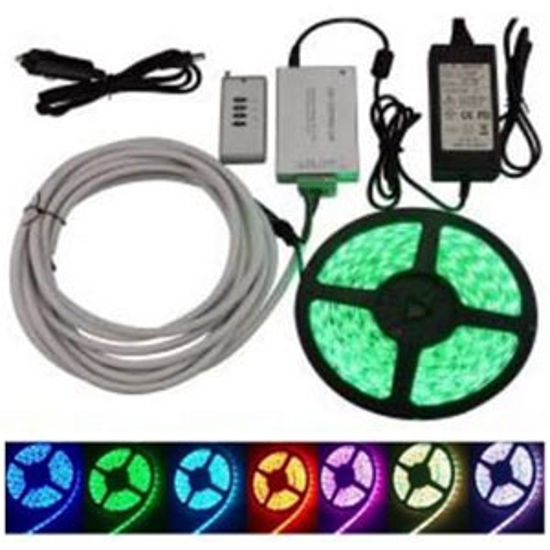 Picture of Green LongLife LED Light Strip 16.4'L Multi-Color Waterproof LED Rope Light 8080109 18-1487                                  