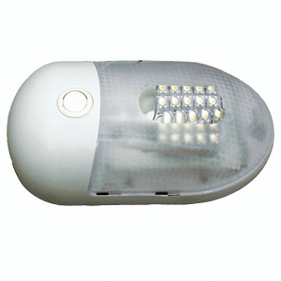 Picture of Diamond Group  White Housing Surface Mount Warm White LED Pancake Interior Light 52429-WW 18-2209                            