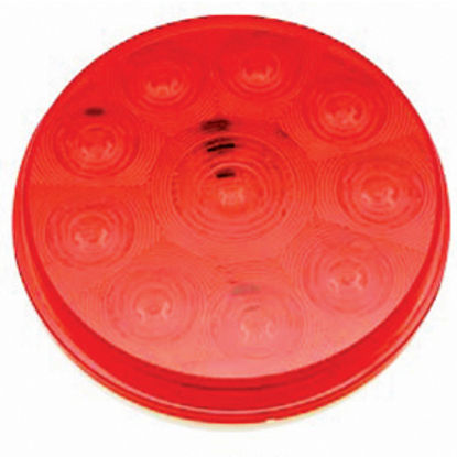 Picture of Diamond Group  Red 4-1/4" x3/4" Round 10-LED Stop/ Turn Light DG52433VP 18-2214                                              