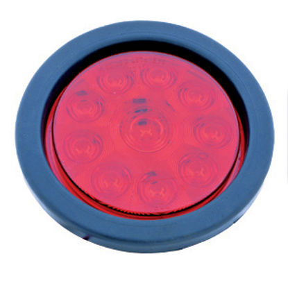 Picture of Diamond Group  Red 4-1/4" x3/4" Round 10-LED Stop/ Turn Light DG52447VP 18-2227                                              