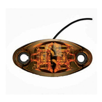 Picture of Diamond Group  Amber 2-5/8"L x 1-1/4"W x 3/4"D LED Side Marker Light DG52505VP 18-2232                                       