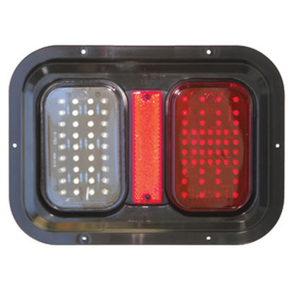 Picture of Diamond Group  Amber/Red 11"x8"x1-1/4" 104 LED Stop/ Turn/ Tail Light DG52721PB 18-2290                                      