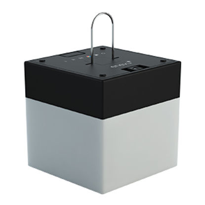 Picture of Enevu  Black Base Cube Shape Party Light Globe 51001 18-2362                                                                 