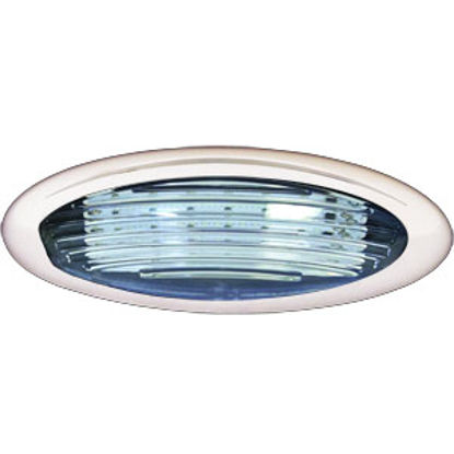 Picture of ITC  Black w/Clear Lens Oval LED Porch Light 69768-WH-D 18-7654                                                              