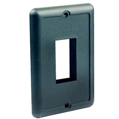 Picture of JR Products  Black Multi Purpose Switch Faceplate 14045 19-0029                                                              