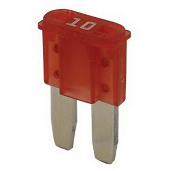 Picture of Bussman  5-Pack 10A 2-Leg Micro ATR Red Blade Fuse ATR-10 19-0096                                                            