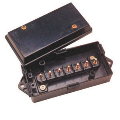 Picture of Pollak  8.06"L x 3.2"W x 2.09"H ABS Plastic Circuit Breaker Junction Box 52-259 19-0109                                      
