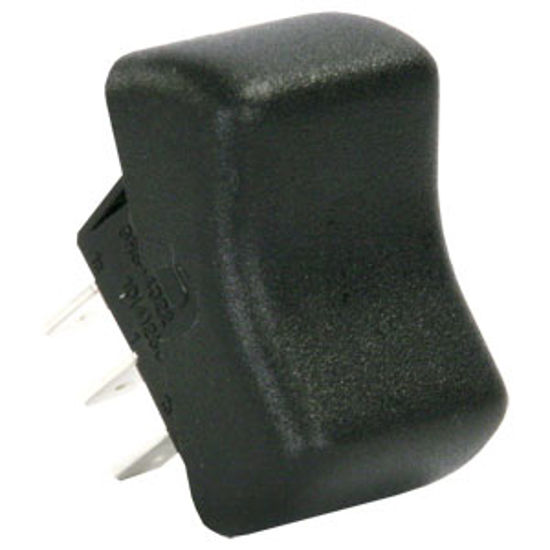 Picture of JR Products  Black 125V/ 8A SPDT Rocker Switch 12265 19-0162                                                                 