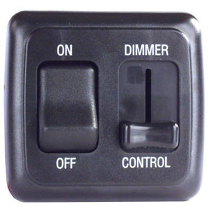 Picture of JR Products  Black 15A/ 12V Dimmer Switch 12275 19-0163                                                                      