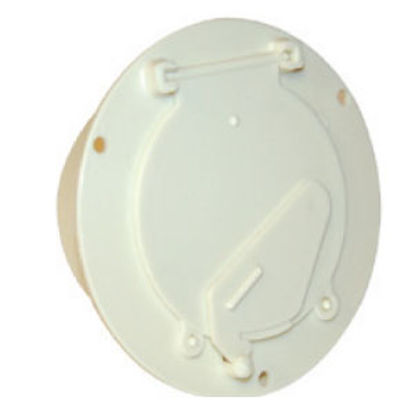 Picture of Zebra  Colonial White Cable Hatch Access Door  19-0191                                                                       