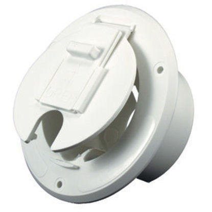 Picture of JR Products  Colonial White 2-27/32"RO Round Electrical Hatch Access Door S-23-14-A 19-0200                                  