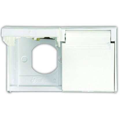 Picture of JR Products  Polar White Receptacle Cover 47505 19-0206                                                                      