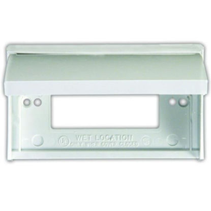 Picture of JR Products  Polar White Receptacle Cover 47515 19-0207                                                                      