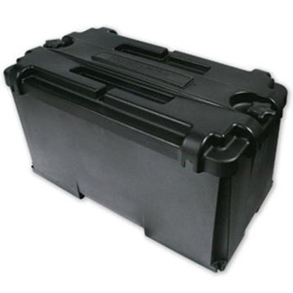 Picture of Noco Snap-Top (TM) Black Group 4D Vented Battery Box With Lid HM408 19-0331                                                  