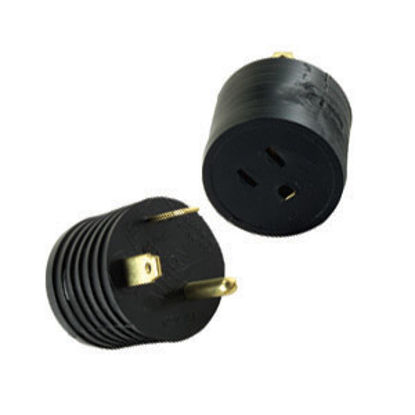 Picture of JR Products  30M/15F Reverse Power Cord Adapter M-3026-A 19-0370                                                             