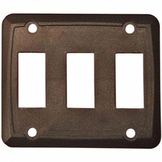 Picture of Diamond Group  3-Pack Brown Triple Opening Switch Plate Cover DG318PB 19-0411                                                