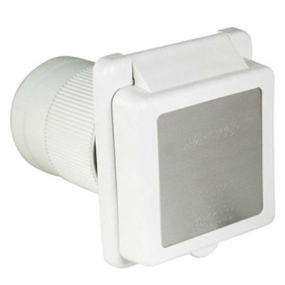 Picture of Marinco  White 125/250V 50A Outdoor/ Indoor Single Receptacle 6353ELRV 19-0433                                               