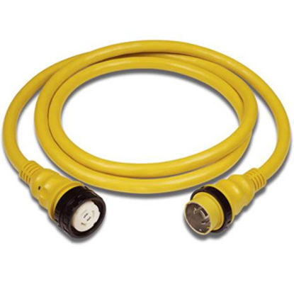Picture of Marinco Power+Plus 25' L 50A Yellow Power Cord 6152SPPRV-25 19-0438                                                          