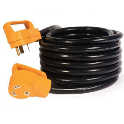 Picture of Camco Power Grip (TM) 25' 30A Extension Cord w/Plug Head Handle 55191 19-0469                                                