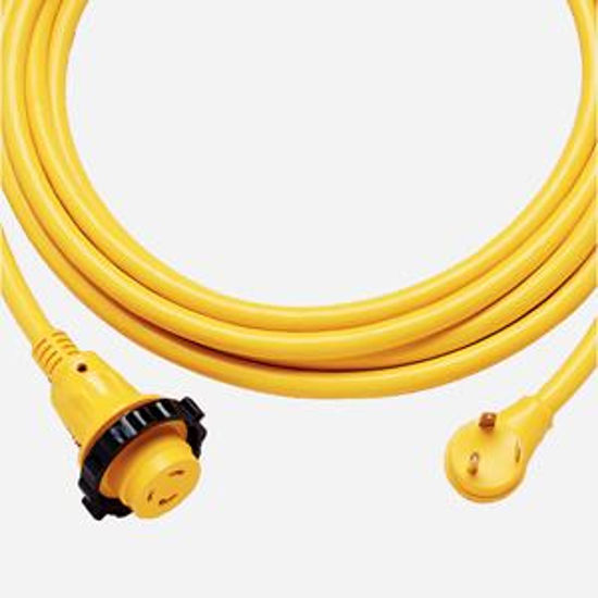 Picture of Marinco  25' L 30A Yellow Power Cord 25SPP.RV 19-0522                                                                        