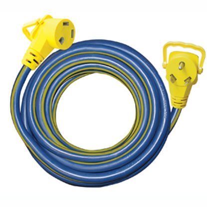 Picture of Voltec Pro Series 50' 30A Extension Cord w/Plug Handle 16-00509 19-0536                                                      