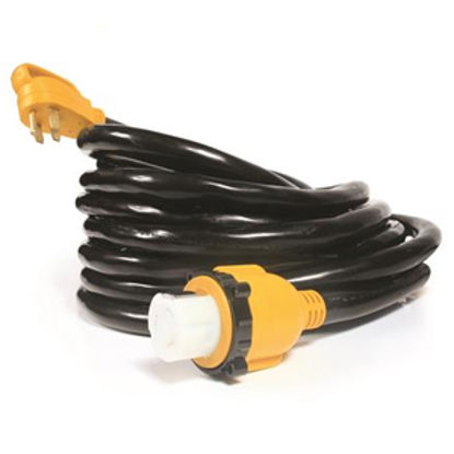 Picture of Camco Power Grip (TM) 25' 50M/50F Locking Power Cord Adapter 55542 19-0629                                                   
