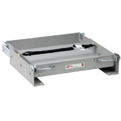 Picture of Kwikee  24-13/16"L x 25-1/8"W x 3-3/16"H Steel Battery Tray for 1-8 Batteries 366331 19-0723                                 