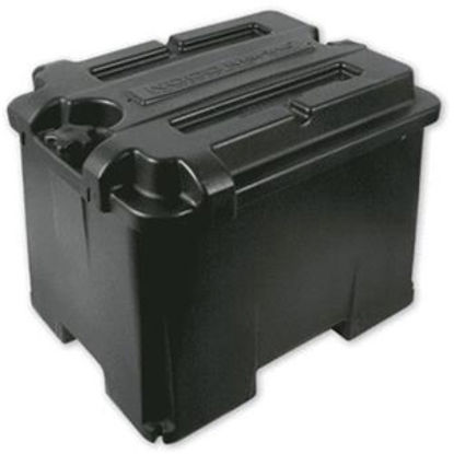 Picture of Noco Snap-Top (TM) Black Dual 6V Group Vented Battery Box With Lid HM426 19-0738                                             